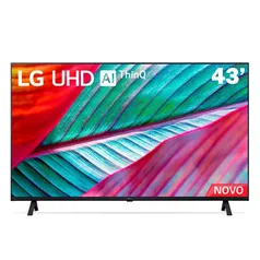Smart TV 43 4K LG UHD ThinQ AI 43UR7800 HDR Bluetooth Alexa Google Assistente Airplay2 3 HDMI