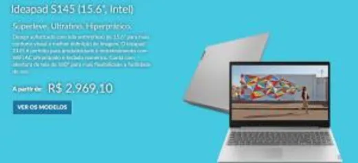 IdeaPad S145 Notebook R$ 2969