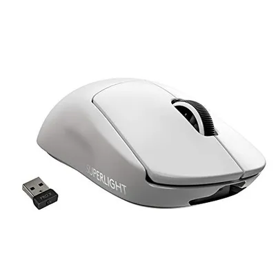 PRIME - Mouse Gamer Sem Fio Logitech G PRO X SUPERLIGHT BRANCO