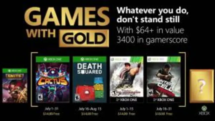 Xbox Games With Gold de Agosto