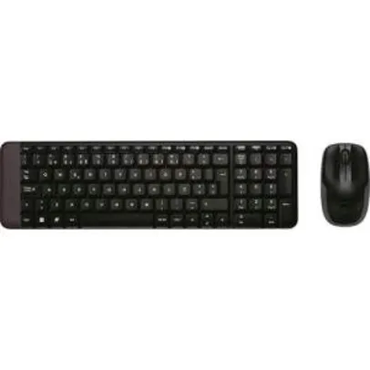 Combo Mouse e Teclado Wireless Logitech MK220 por R$ 59,00