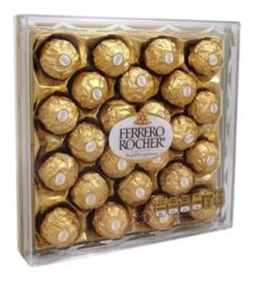 Caixa De Presente Ferrero Rocher Com 24 Unidades R$75