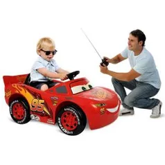 Carro Elétrico Relâmpago McQueen Infantil Bandeirante Vermelho 6V