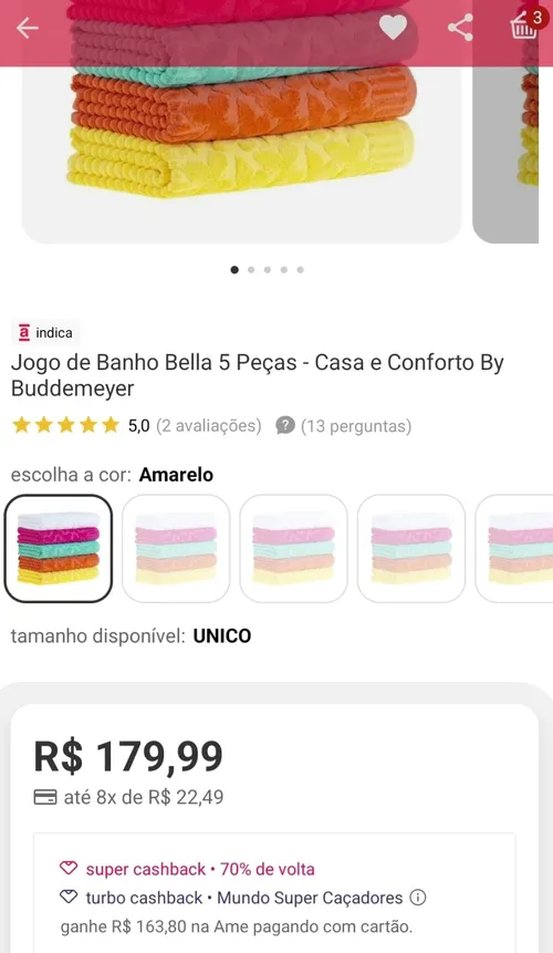 Imagem na descrição da promoção