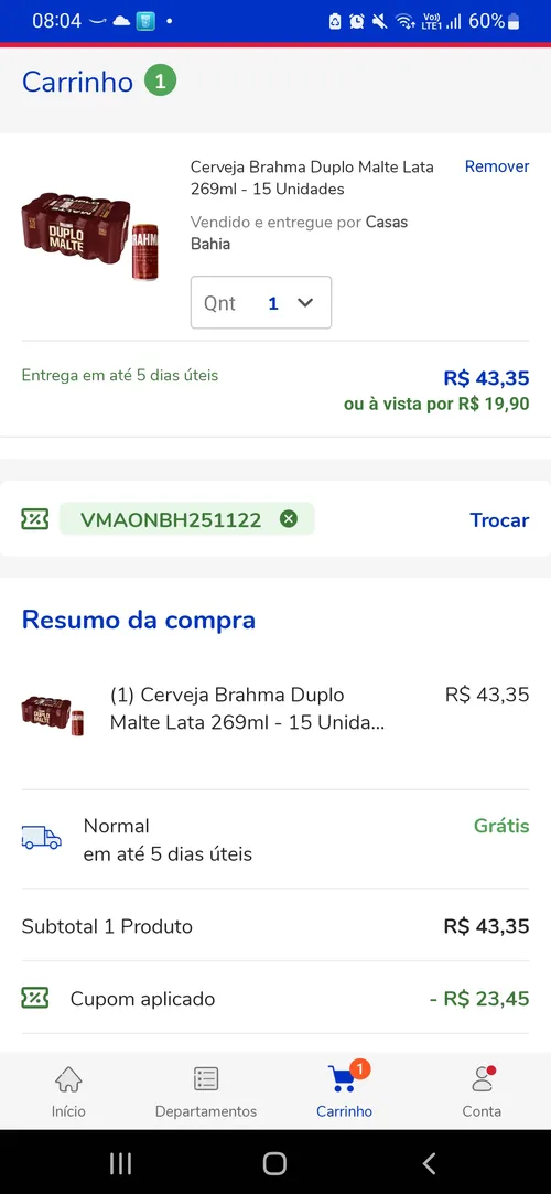 Imagem na descrição da promoção