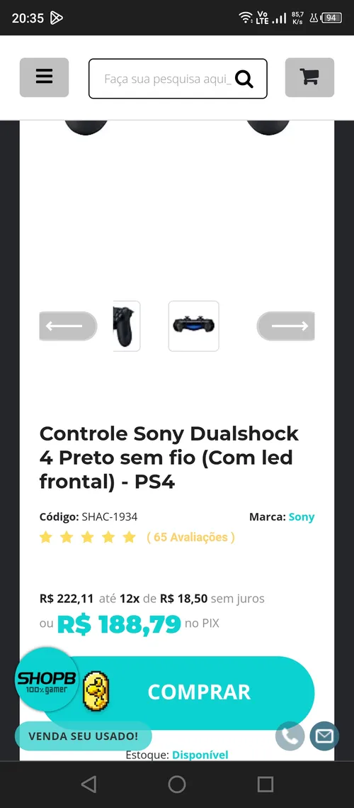 Imagem na descrição da promoção