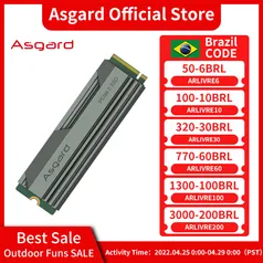 SSD M2 NVME Asgard AN4 1TB 7500mb/s