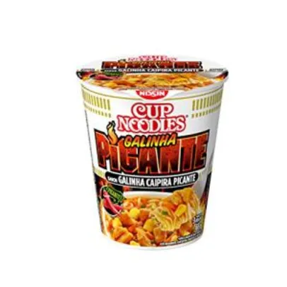 [PRIME/MIN. 4UN] Cup Noodles Sabor Galinha Caipira Picante Nissin 68g R$2