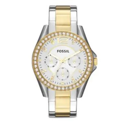 Relógio Feminino Analógico Fossil ES3204/5BN – Prata/Dourado - R$441