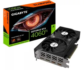 Placa de Vídeo Gigabyte NVIDIA GeForce RTX 4060 Ti WINDFORCE OC, 8GB, GDDR6, DLSS, Ray Tracing, GV-N406TWF2OC-8GD