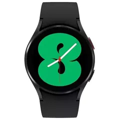 [APP]Smartwatch Samsung Galaxy Watch4 BT 40mm Preto Tela Super AMOLED de 1.2", Bluetooth, Wi-Fi, GPS, NFC e Sensor de Frequência Cardíaca Óptica