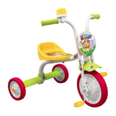 Triciclo Infantil Nathor Branco e Verde You 3 Kids | R$87