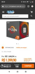 Promoção na KABUM em produtos Ryzen  até 25%