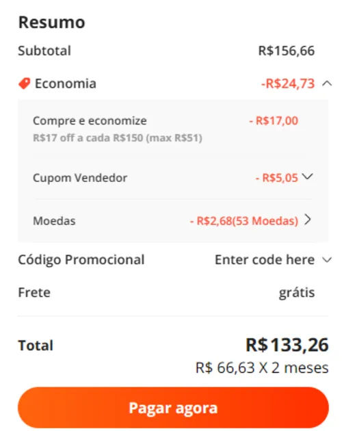 Imagem na descrição da promoção