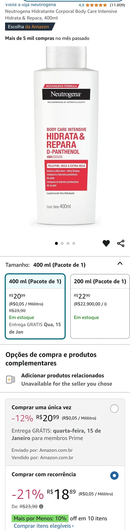 Imagem na descrição da promoção