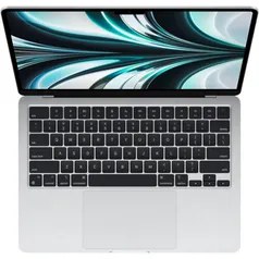 MacBook Air 13.6" 2022 - M2 8-Core, SSD 256GB, 8GB - Prata (MLXY3)