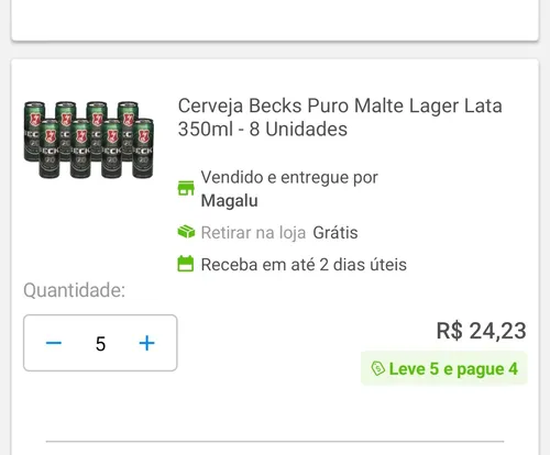 Imagem na descrição da promoção