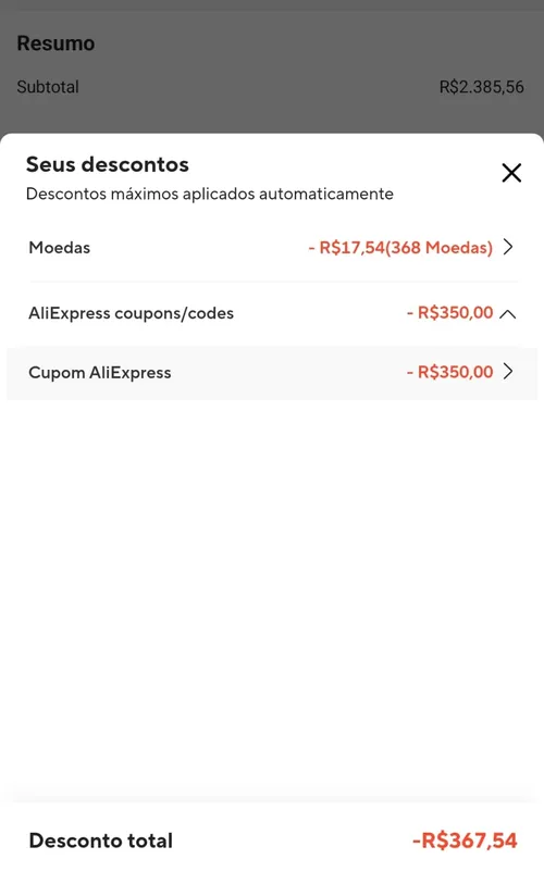 Imagem na descrição da promoção