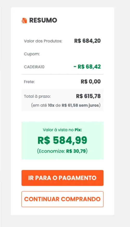 Imagem na descrição da promoção