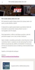 [CC CREDICARD] PRÉ VENDA SAMSUNG GALAXY NOTE 10+  - R$ 4629,82 À  VISTA