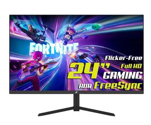 Monitor Gamer SuperFrame Vision, 24 Pol, Full HD, 102% SRGB, E-LED, HDR, FreeSync, HDMI/VGA, 100Hz