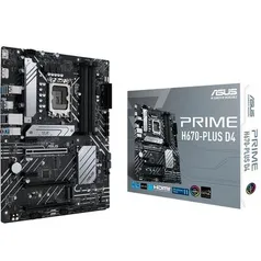 Placa-mãe Asus PRIME H670-PLUS D4, LGA1700, H670, FATX, DDR4 