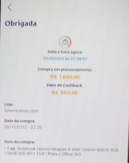 Imagem na descrição da promoção