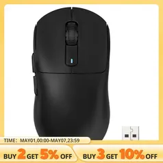 [Moedas] Mouse Gamer Sem Fio Attack Shark X3 49g, Sensor PAW3395