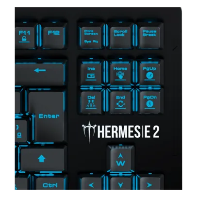 Teclado Mecânico Gamer Gamdias Hermes E2 Led Blue, Switch Blue, ABNT2, HERMES E2 BLUE BR/BLUE