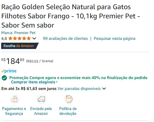 Imagem na descrição da promoção