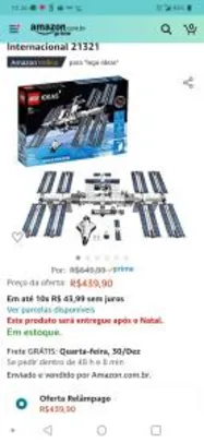 Saindo por R$ 439,9: Lego IDEAS Estação Espacial Internacional 21321 | R$ 440 | Pelando