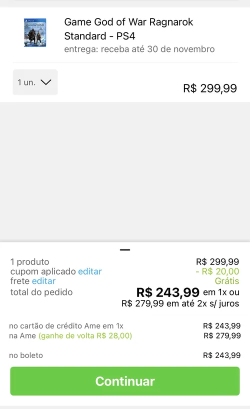 Imagem na descrição da promoção