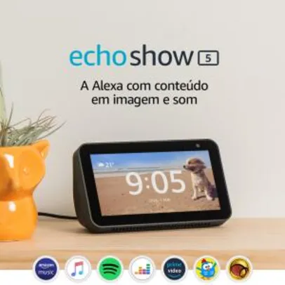 Echo Show 5 - Smart Speaker com tela de 5,5" e Alexa