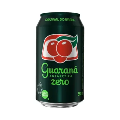 [ L12 P6 ][12Unid R$1,55] Refrigerante Zero Açúcar Guaraná Antarctica Lata 350ml	