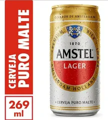 Cerveja Amstel Lager Lata 269ml | R$ 1,77