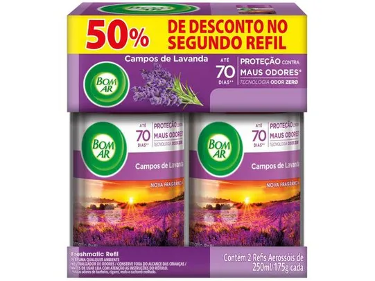 Refil Bom Ar - Freshmatic Spray Automático Campos de Lavanda | R$16