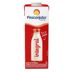 Leite Longa Vida Piracanjuba Integral 1 Litro R$3