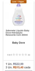 Sabonete Líquido Baby Dove Hidratação Relaxante com 400ml