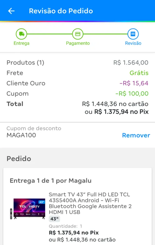 Imagem na descrição da promoção