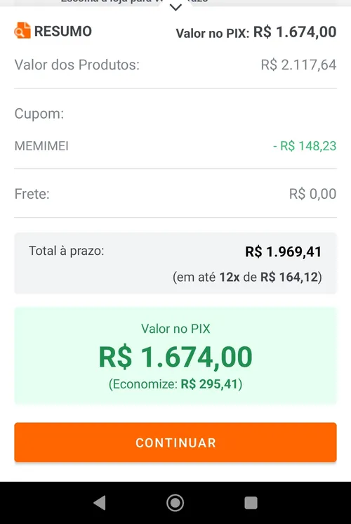 Imagem na descrição da promoção