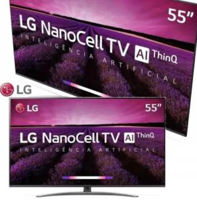 Smart TV LED 55" LG SM8100 NanoCell 4K, IPS, HDR |  R$2759