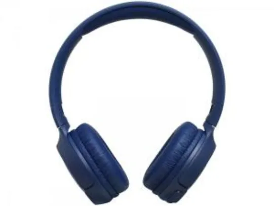 Fone de Ouvido Bluetooth JBL com Microfone Azul - T500BT - Bivolt - R$199