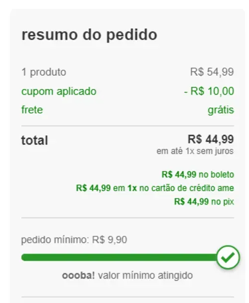 Imagem na descrição da promoção