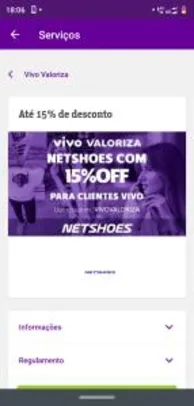 CUPOM 15% OFF - Netshoes