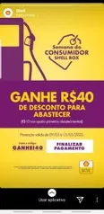 [Novos Usuários] R$ 40,00 de desconto em postos Shell com Shell Box