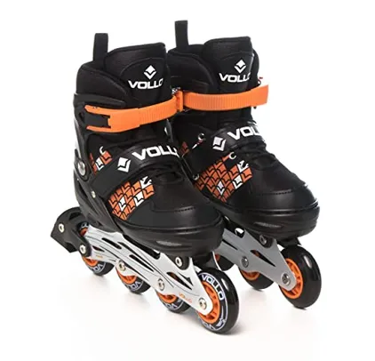 Patins In Line Laranja e Preto Grande Vollo Sports