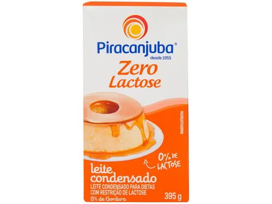 (C. OURO + APP + LEVE 6 PAGUE 5) Leite Condensado Zero Lactose Piracanjuba 395g | R$3,66