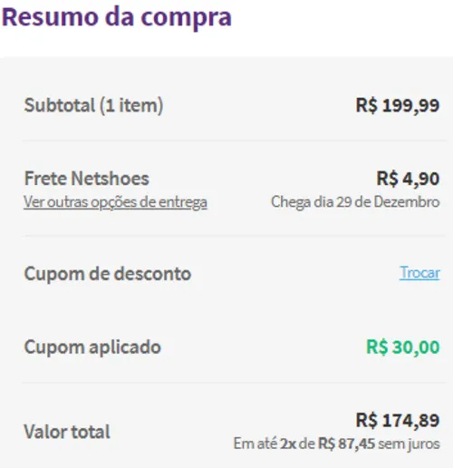 Imagem na descrição da promoção