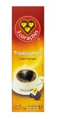 Cápsulas De Café 3 Corações Filtrado Clássico 75g Com 10 Und