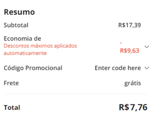 Imagem na descrição da promoção